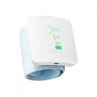 iHealth | Wrist Blood Pressure Monitor | BP7S | White | Blood pressure readings are stored on the secure, free, HIPAA compliant iHealth | Wrist Blood Pressure Monitor | BP7S | White | Blood pressure readings are stored on the secure, free, HIPAA compliant
