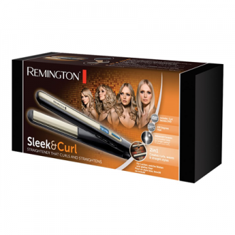 Remington | Hair Straightener | S6500 Sleek & Curl | Ceramic heating system | Display Yes | Temperature (max) 230 C | Black