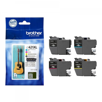 Brother LC421XLVAL Ink Cartridge Multipack | Brother Brother LC | LC421XLVAL | Brother LC421XL - 4-pack - XL - black, yellow, cy Brother LC421XLVAL Ink Cartridge Multipack | Brother Brother LC | LC421XLVAL | Brother LC421XL - 4-pack - XL - black, yellow, cy