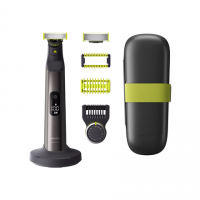 Philips | OneBlade Pro 360 Shaver, Face & Body | QP6651/61 | Operating time (max) 120 min | Wet & Dry | Lithium Ion | Black/Gree 