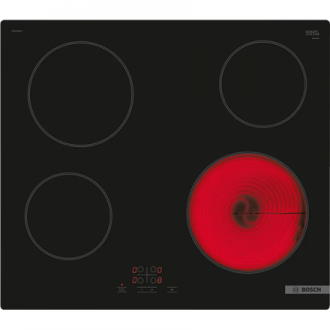 Bosch Hob | PKE61RBA2E | Electric | Number of burners/cooking zones 4 | Touch | Timer | Black Bosch Hob | PKE61RBA2E | Electric | Number of burners/cooking zones 4 | Touch | Timer | Black