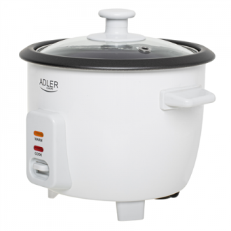 Adler Rice Cooker | AD 6418 | 300 W | 0.6 L | Number of programs 2 | White Adler Rice Cooker | AD 6418 | 300 W | 0.6 L | Number of programs 2 | White