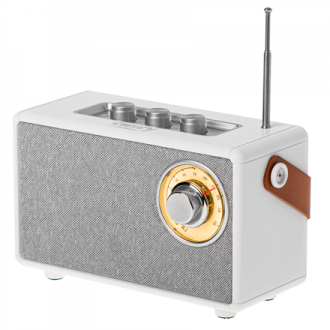 Speaker with radio | CR 1902 W | 5 W | Bluetooth | White | Wireless connection Speaker with radio | CR 1902 W | 5 W | Bluetooth | White | Wireless connection