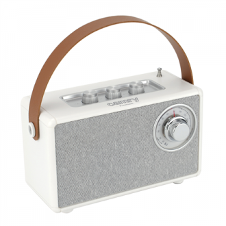 Speaker with radio | CR 1902 W | 5 W | Bluetooth | White | Wireless connection Speaker with radio | CR 1902 W | 5 W | Bluetooth | White | Wireless connection