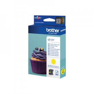 Brother LC123Y | Ink Cartridge | Yellow Brother LC123Y | Ink Cartridge | Yellow