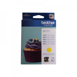 Brother LC123Y | Ink Cartridge | Yellow Brother LC123Y | Ink Cartridge | Yellow