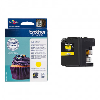 Brother LC123Y | Ink Cartridge | Yellow Brother LC123Y | Ink Cartridge | Yellow