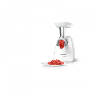 Bosch | Meat mincer SmartPower | MFW2510W | White | 350 W | Number of speeds 1 | 2 Discs: 3.8 and 8 mm Sausage filler accessory. Bosch | Meat mincer SmartPower | MFW2510W | White | 350 W | Number of speeds 1 | 2 Discs: 3.8 and 8 mm Sausage filler accessory.