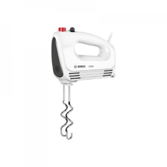 Bosch | Hand Mixer | MFQ22100 CleverMixx | Hand Mixer | 375 W | Number of speeds 4 | Turbo mode | White/Dark Grey Bosch | Hand Mixer | MFQ22100 CleverMixx | Hand Mixer | 375 W | Number of speeds 4 | Turbo mode | White/Dark Grey