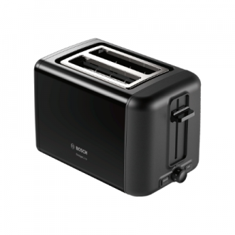 Bosch | DesignLine Toaster | TAT3P423 | Power 970 W | Number of slots 2 | Housing material Stainless steel | Black