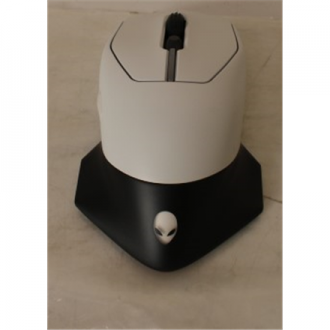 SALE OUT. Dell Mouse Alienware 610M Wired / Wireless Gaming Mouse - AW610M (Lunar Light), UNPACKED, USED, SCRATCHED ON BACK | De