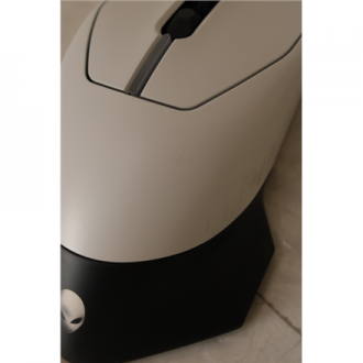 SALE OUT. Dell Mouse Alienware 610M Wired / Wireless Gaming Mouse - AW610M (Lunar Light), UNPACKED, USED, SCRATCHED ON BACK | De