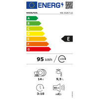 Dishwasher | WIC 3C26 F | Built-in | Width 59.8 cm | Number of place settings 14 | Number of programs 8 | Energy efficiency clas