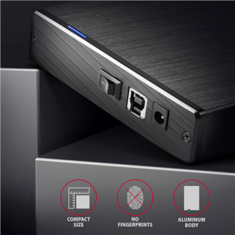AXAGON | Compact aluminum USB 3.2 Gen 1 external box SATA intended for 3.5 AXAGON | Compact aluminum USB 3.2 Gen 1 external box SATA intended for 3.5