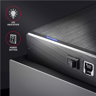 AXAGON | Compact aluminum USB 3.2 Gen 1 external box SATA intended for 3.5 AXAGON | Compact aluminum USB 3.2 Gen 1 external box SATA intended for 3.5