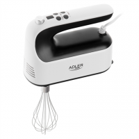 Adler Hand Mixer | AD 4229 | Hand Mixer | 600 W | Number of speeds 9 | Turbo mode | Black/White