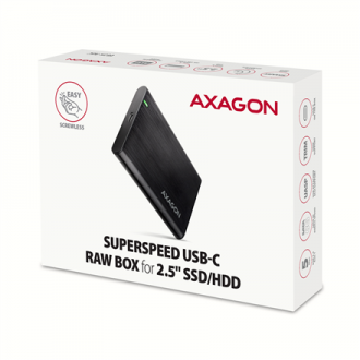 AXAGON Screwless aluminum USB 3.2 Gen 1 - SATA 6G external box for 2.5 AXAGON Screwless aluminum USB 3.2 Gen 1 - SATA 6G external box for 2.5
