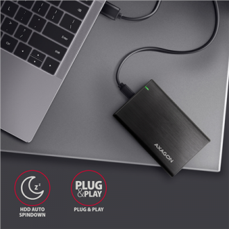 AXAGON Screwless aluminum USB 3.2 Gen 1 - SATA 6G external box for 2.5 AXAGON Screwless aluminum USB 3.2 Gen 1 - SATA 6G external box for 2.5