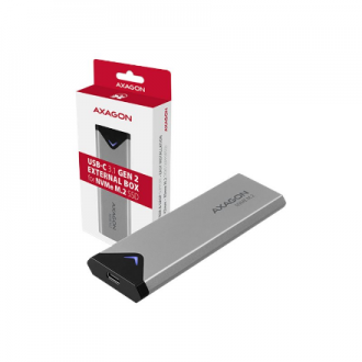 AXAGON External SuperSpeed+ USB-C metal box for M.2 NVMe SSD disks having sizes of up 42 to 80 mm AXAGON External SuperSpeed+ USB-C metal box for M.2 NVMe SSD disks having sizes of up 42 to 80 mm