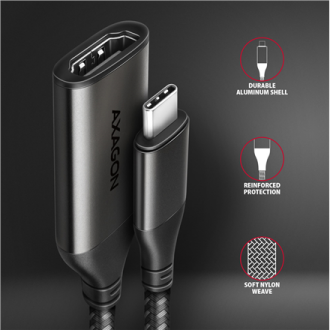 AXAGON | Active converter | USB-C to HDMI | 0.25 m AXAGON | Active converter | USB-C to HDMI | 0.25 m