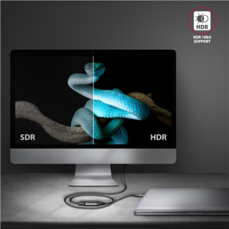 AXAGON | Active converter | USB-C to HDMI | 0.25 m AXAGON | Active converter | USB-C to HDMI | 0.25 m