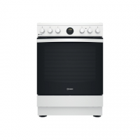 INDESIT | Cooker | IS67V8CHW/E | Hob type Vitroceramic | Oven type Electric | White | Width 60 cm | Grilling | Depth 60 cm | 69 