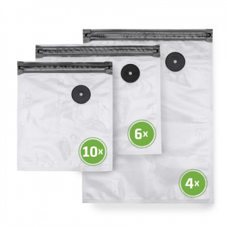 Caso | Vacu ZIP-Bags Set | 01243 | Transparent Caso | Vacu ZIP-Bags Set | 01243 | Transparent