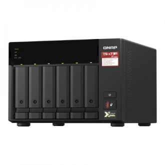 QNAP | 6-Bay QTS and QuTS hero NAS | TS-673A-8G | Up to 6 HDD/SSD Hot-Swap | AMD Ryzen | Ryzen V1500B Quad-Core | Processor freq QNAP | 6-Bay QTS and QuTS hero NAS | TS-673A-8G | Up to 6 HDD/SSD Hot-Swap | AMD Ryzen | Ryzen V1500B Quad-Core | Processor freq