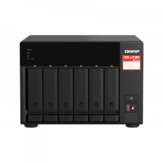 QNAP | 6-Bay QTS and QuTS hero NAS | TS-673A-8G | Up to 6 HDD/SSD Hot-Swap | AMD Ryzen | Ryzen V1500B Quad-Core | Processor freq QNAP | 6-Bay QTS and QuTS hero NAS | TS-673A-8G | Up to 6 HDD/SSD Hot-Swap | AMD Ryzen | Ryzen V1500B Quad-Core | Processor freq
