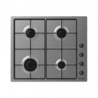 Candy | Hob | CHW6LBX | Gas | Number of burners/cooking zones 4 | Rotary knobs | Stainless steel