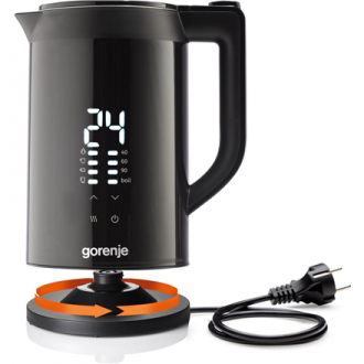 Gorenje Kettle | K17DWDII | Electric | 2200 W | 1.7 L | Stainless Steel | 360 rotational base | Black Gorenje Kettle | K17DWDII | Electric | 2200 W | 1.7 L | Stainless Steel | 360 rotational base | Black