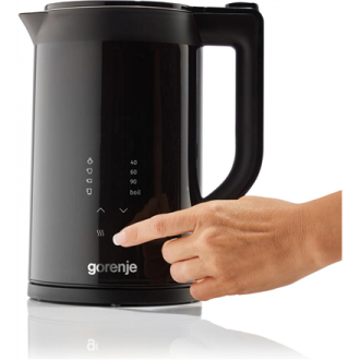 Gorenje Kettle | K17DWDII | Electric | 2200 W | 1.7 L | Stainless Steel | 360 rotational base | Black Gorenje Kettle | K17DWDII | Electric | 2200 W | 1.7 L | Stainless Steel | 360 rotational base | Black