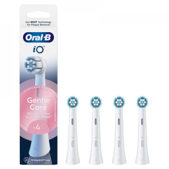 Oral-B Replaceable toothbrush heads | iO Gentle Care | Heads | For adults | Number of brush heads included 4 | Number of teeth b