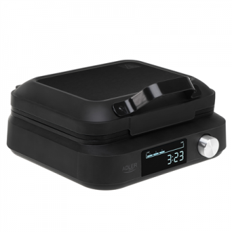 Adler Waffle Maker with LED Display | AD 3087 | 2200 W | Number of pastry 2 | Belgium | Black Adler Waffle Maker with LED Display | AD 3087 | 2200 W | Number of pastry 2 | Belgium | Black