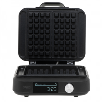 Adler Waffle Maker with LED Display | AD 3087 | 2200 W | Number of pastry 2 | Belgium | Black Adler Waffle Maker with LED Display | AD 3087 | 2200 W | Number of pastry 2 | Belgium | Black