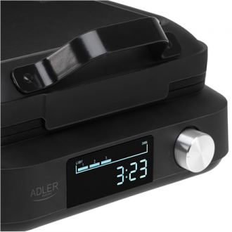 Adler Waffle Maker with LED Display | AD 3087 | 2200 W | Number of pastry 2 | Belgium | Black Adler Waffle Maker with LED Display | AD 3087 | 2200 W | Number of pastry 2 | Belgium | Black