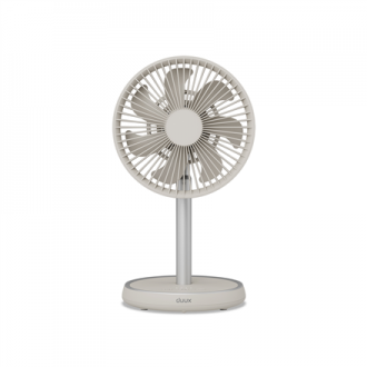 Duux Fan | Rize Flex | Stand Fan | Greige | Diameter 21 cm | Number of speeds 4 | Oscillation | 10 W | No