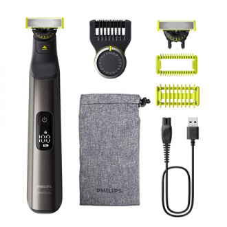 Philips | Hair Trimmer for Face and Body | QP6552/15 OneBlade Pro 360 | Cordless | Wet & Dry | Number of length steps 20 | Chrom