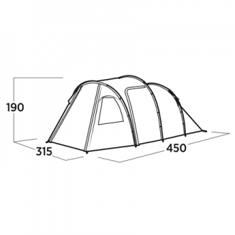 Easy Camp Family tent | Hidra 5 | 5 person(s) | Green Easy Camp Family tent | Hidra 5 | 5 person(s) | Green