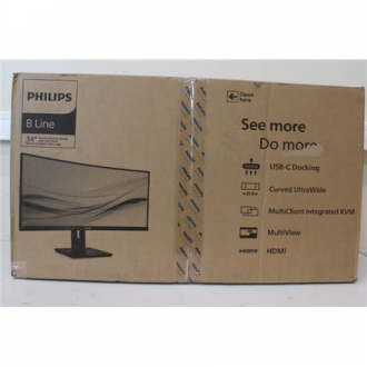 SALE OUT. Philips 346B1C/00 UltraWide Monitor with USB-C | B Line | 346B1C/00 | 34 