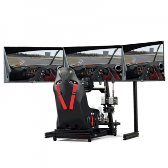 Next Level Racing Floor stand | ELITE Free Standing Triple Monitor Stand | Fully adjustable and customizable | 21-43 