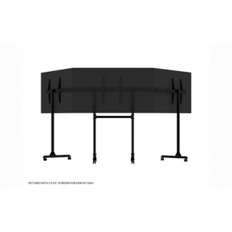 Next Level Racing | Floor stand | Free Standing Triple Monitor stand | 3 x 32- 65 