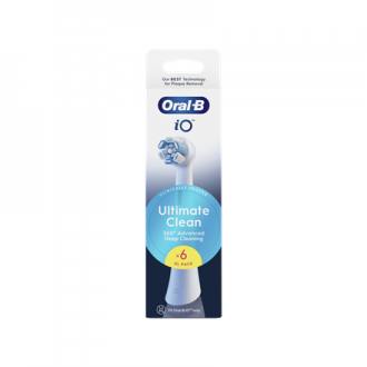 Oral-B Replaceable toothbrush heads | iO UltimateClean | Heads | For adults | Number of brush heads included 6 | White Oral-B Replaceable toothbrush heads | iO UltimateClean | Heads | For adults | Number of brush heads included 6 | White