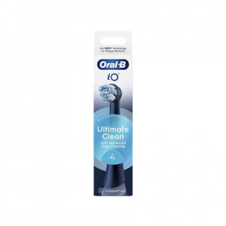 Oral-B Replaceable toothbrush heads | iO UltimateClean | Heads | For adults | Number of brush heads included 4 | Black Oral-B Replaceable toothbrush heads | iO UltimateClean | Heads | For adults | Number of brush heads included 4 | Black