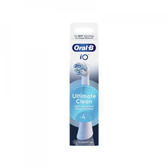 Oral-B Replaceable toothbrush heads | iO UltimateClean | Heads | For adults | Number of brush heads included 4 | White