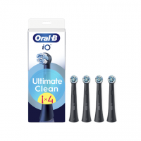 Oral-B Replaceable toothbrush heads | iO UltimateClean | Heads | For adults | Number of brush heads included 4 | Black Oral-B Replaceable toothbrush heads | iO UltimateClean | Heads | For adults | Number of brush heads included 4 | Black