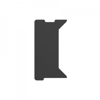 Genesis | Holm Modular Side Desk Top Left 40cm | NDS-2278 | Anthracite Black