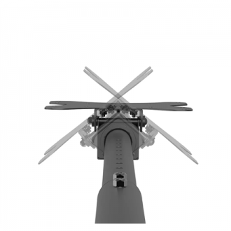 Neomounts CL35-340BL12 Monitor/TV mount Ceiling | Adjustable Height, Rotate, Tilt, Swivel | 23-42 