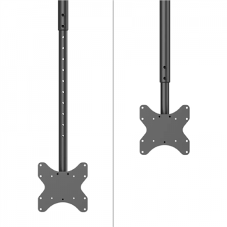 Neomounts CL35-340BL12 Monitor/TV mount Ceiling | Adjustable Height, Rotate, Tilt, Swivel | 23-42 