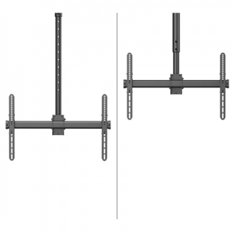 Neomounts CL35-440BL16XL Monitor/TV Mount Ceiling | Adjustable Height, Rotate, Tilt, Swivel | 37-70 